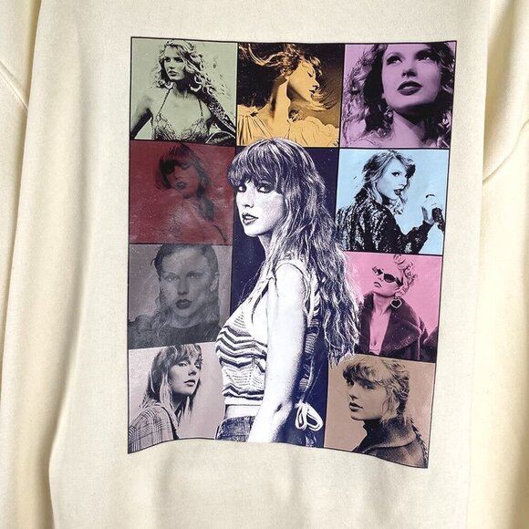 Taylor Swift The Eras Tour Official‎ Merch Cream Hoodie 4XL Cream FS-1208 - Picture 6 of 10